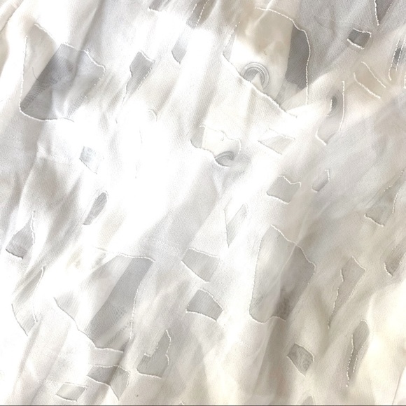 IRO Ecru lace up burnout top NWOT size 38 US 6 - Picture 10 of 10